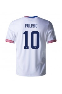 Forente Stater Christian Pulisic #10 Fotballdrakt Hjemme Klær Copa America 2024 Korte ermer